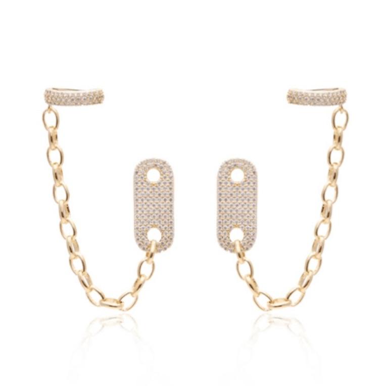 EAR CHAIN COM BASE ZIRCÔNIAS