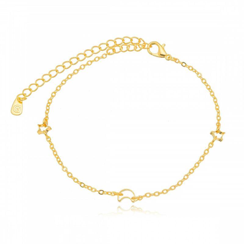 PULSEIRA ESTRELAS E LUA VAZADA