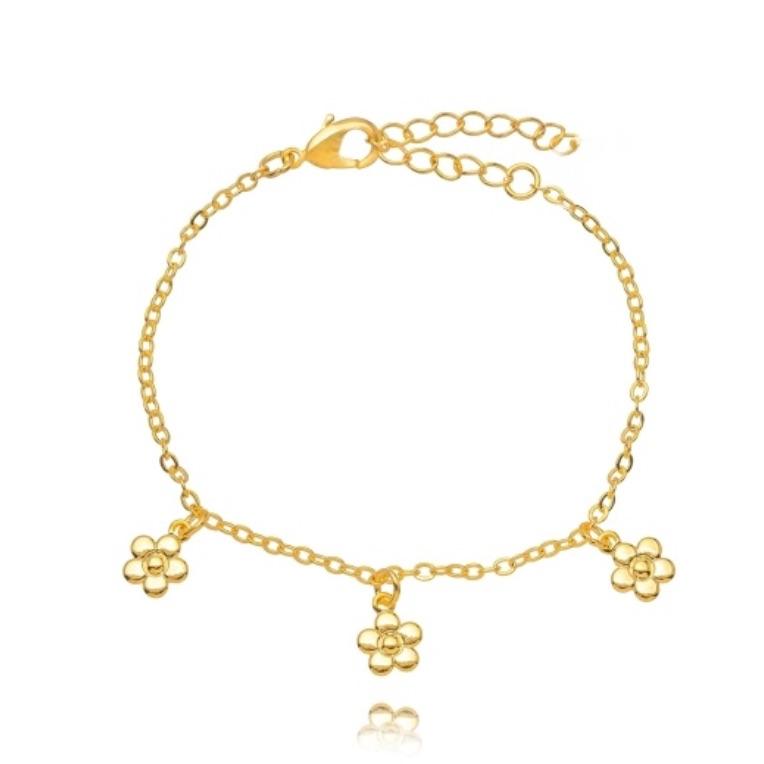 PULSEIRA INFANTIL PINGENTES FLORES