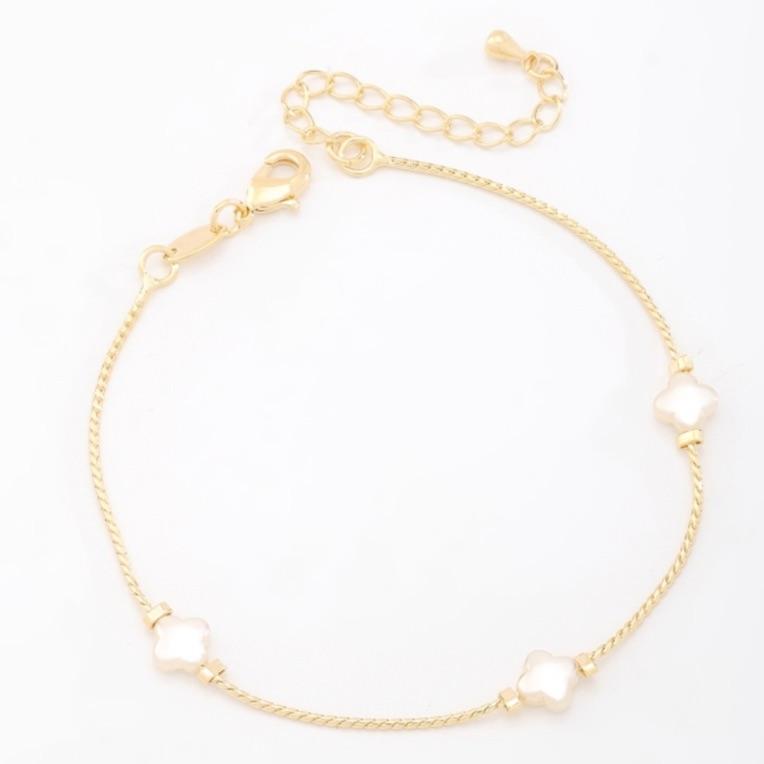 PULSEIRA TREVOS DE PÉROLA