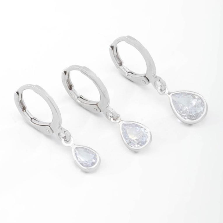 TRIO ARGOLINHA GOTINHAS CRISTAIS