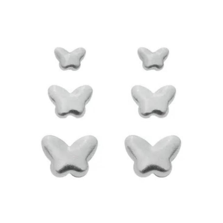 TRIO BORBOLETAS LISAS