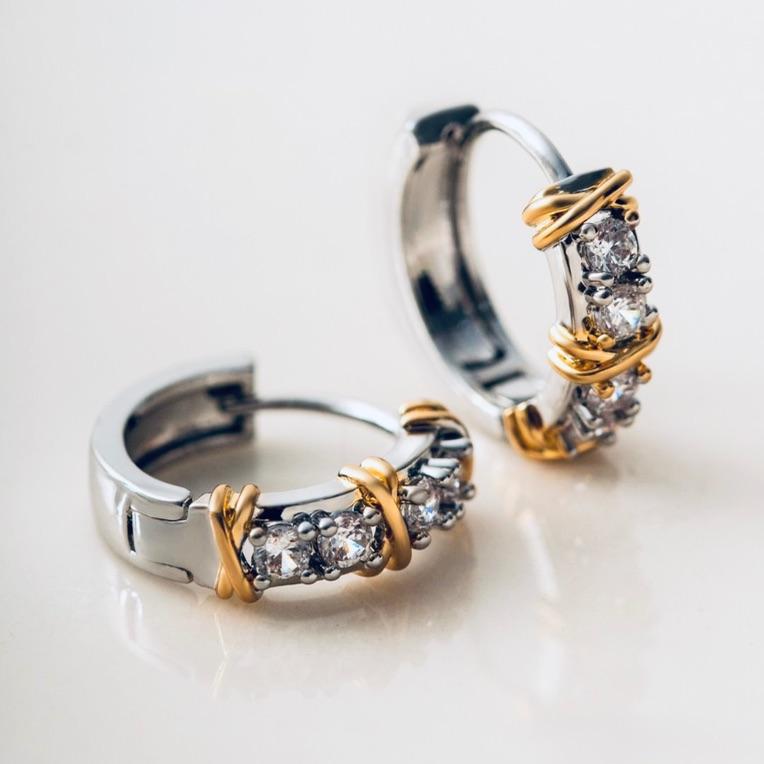 ARGOLINHA ZIRCÔNIAS MIX DE BANHOS M