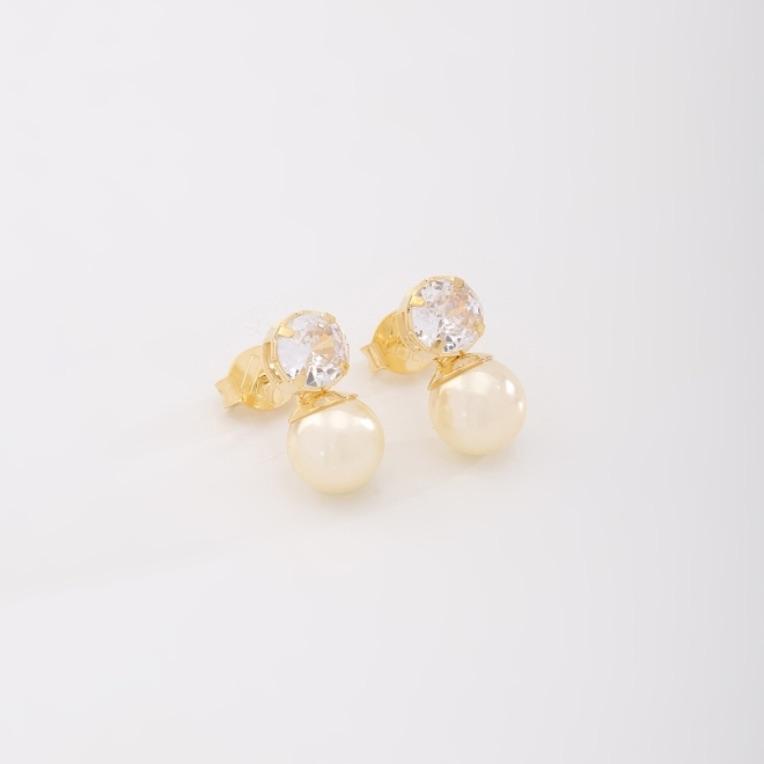 BRINCO PÉROLA BASE ZIRCÔNIA