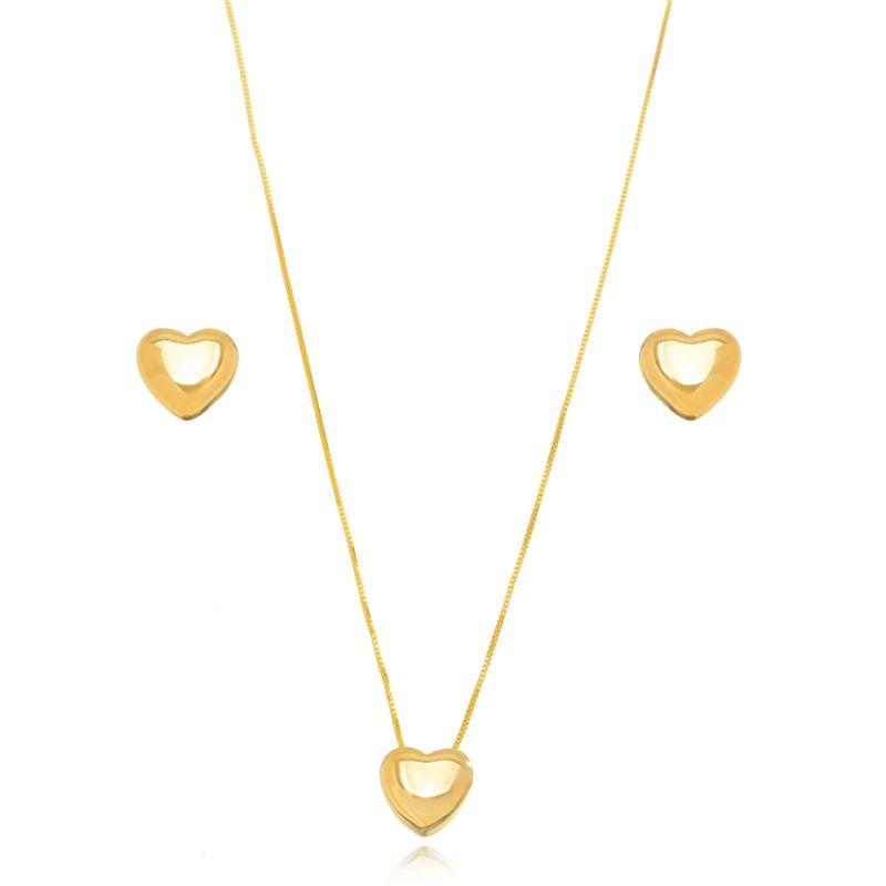 CONJUNTO CORAÇÃO LISO