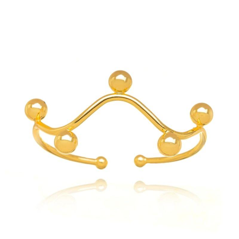 BRACELETE ONDULADO COM ESFERAS