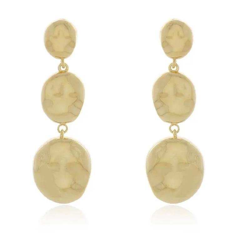 BRINCO COMPRIDO PINGENTES OVAIS  ORGÂNICO