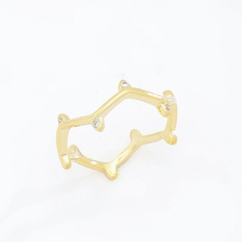 ANEL ONDINHAS COM ZIRCÔNIAS