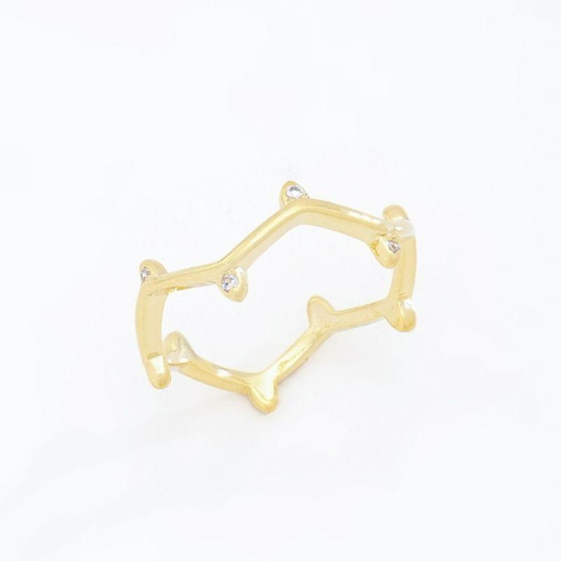 ANEL ONDINHAS COM ZIRCÔNIAS