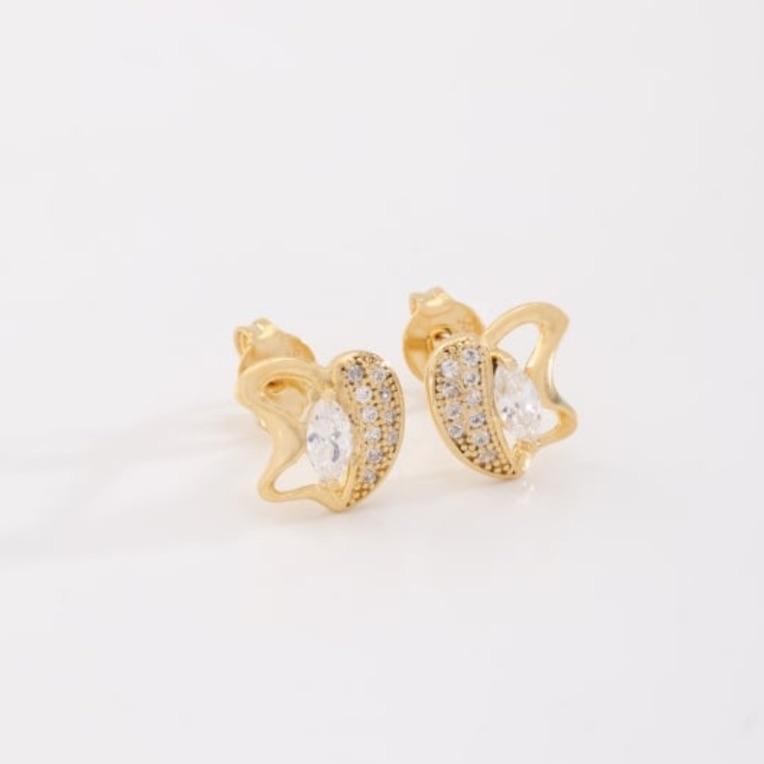 BRINCO BORBOLETA ZIRCÔNIAS