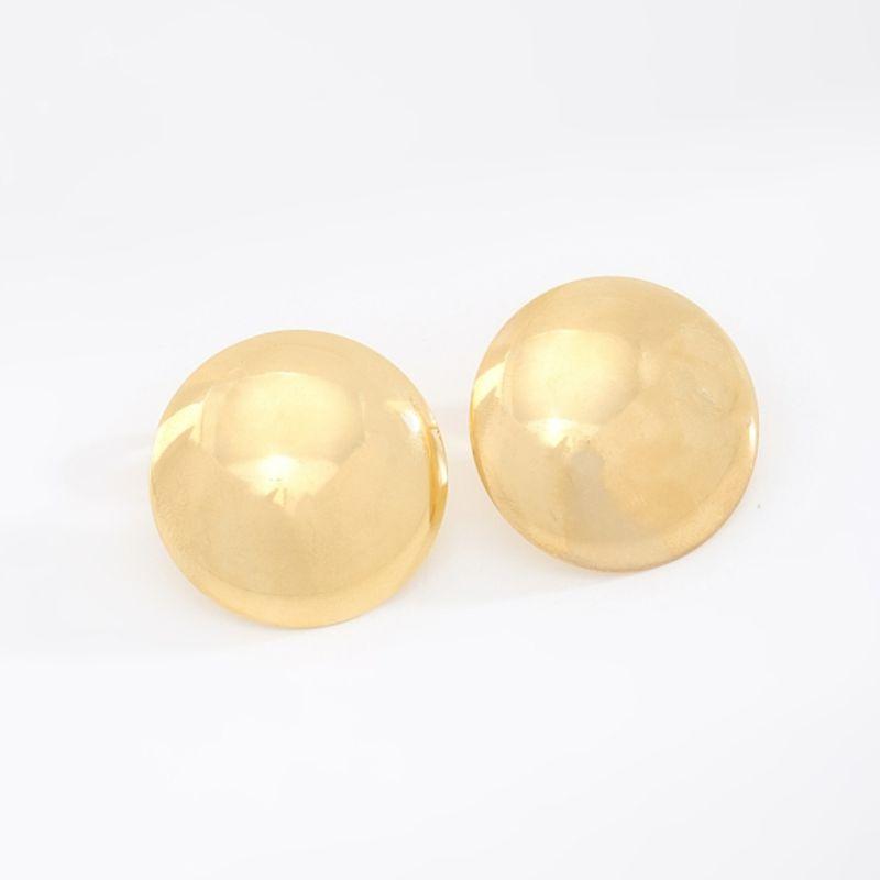 BRINCO REDONDO TIPO BOTÃO LISO