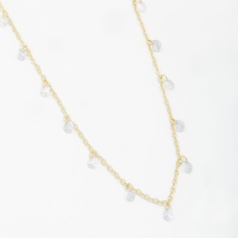 COLAR PINGENTE ZIRCÔNIAS