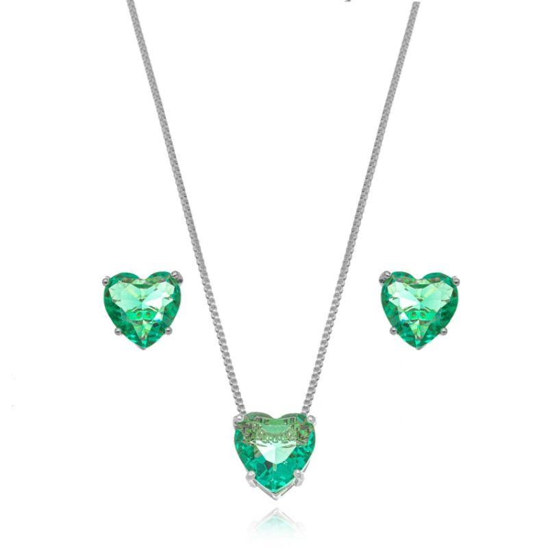 CONJUNTO CORAÇÃO TURMALINA