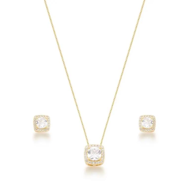 CONJUNTO CARRÉ ZIRCÔNIAS