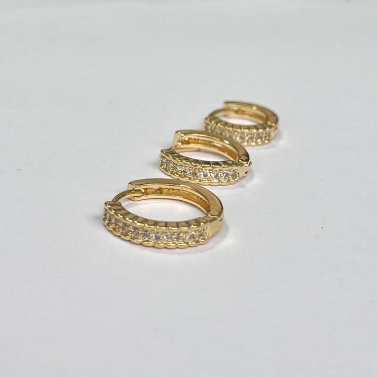 TRIO ARGOLINHAS ZIRCÔNIAS