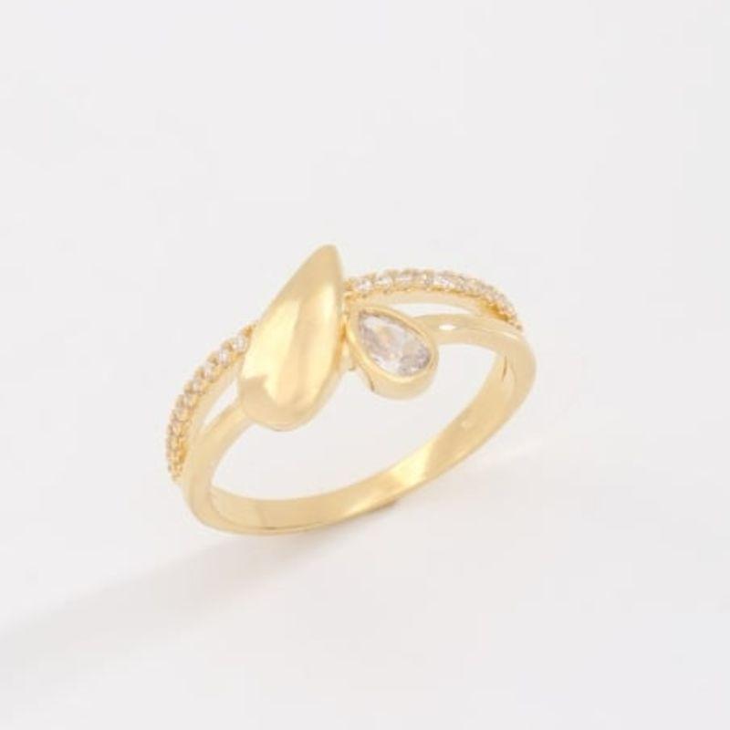 ANEL DUAS GOTAS - LISA E ZIRCÔNIA