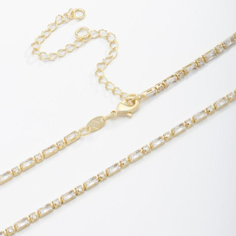 CHOKER ZIRCÔNIAS RETANGULARES E QUADRADAS