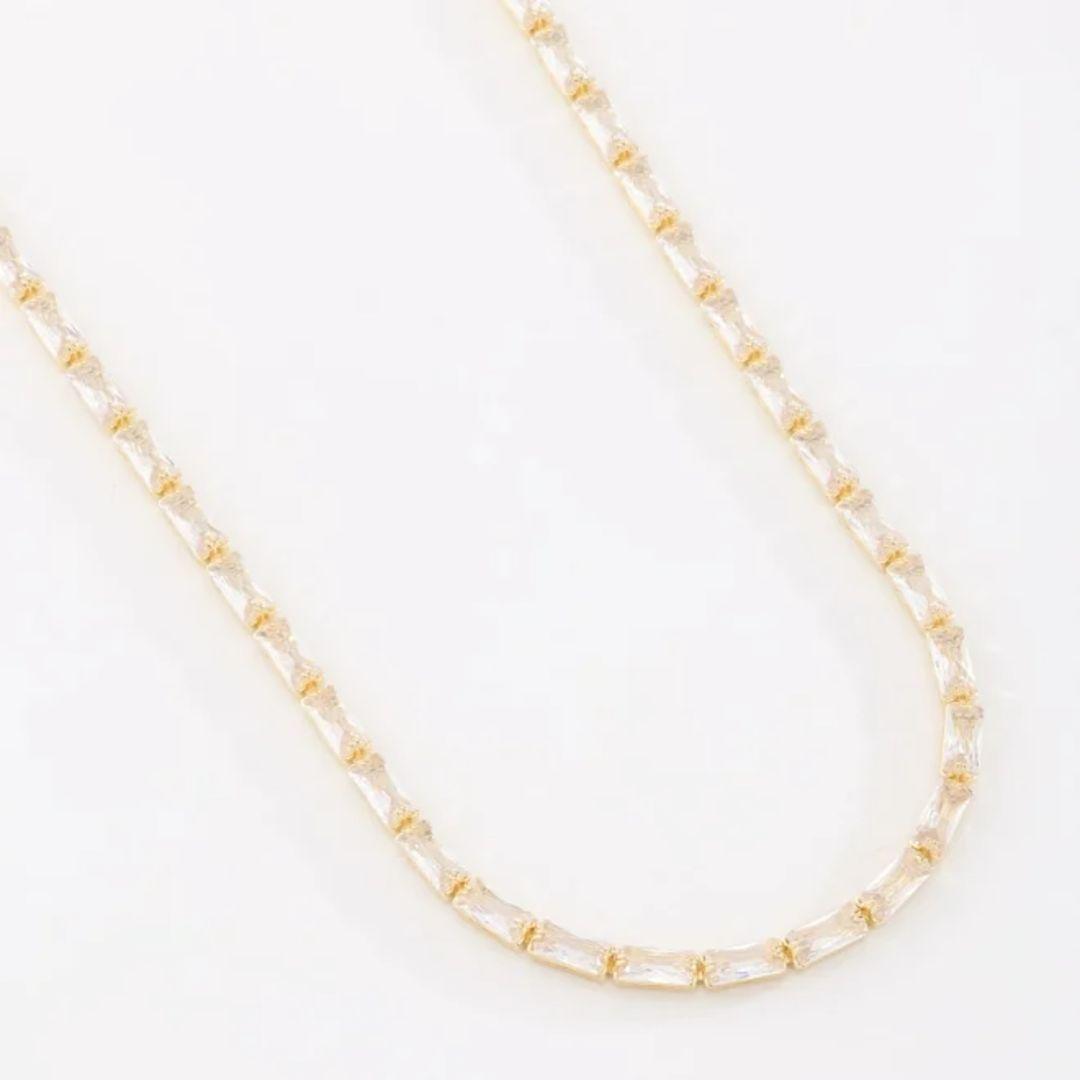 CHOKER ZIRCÔNIAS BAGUETE