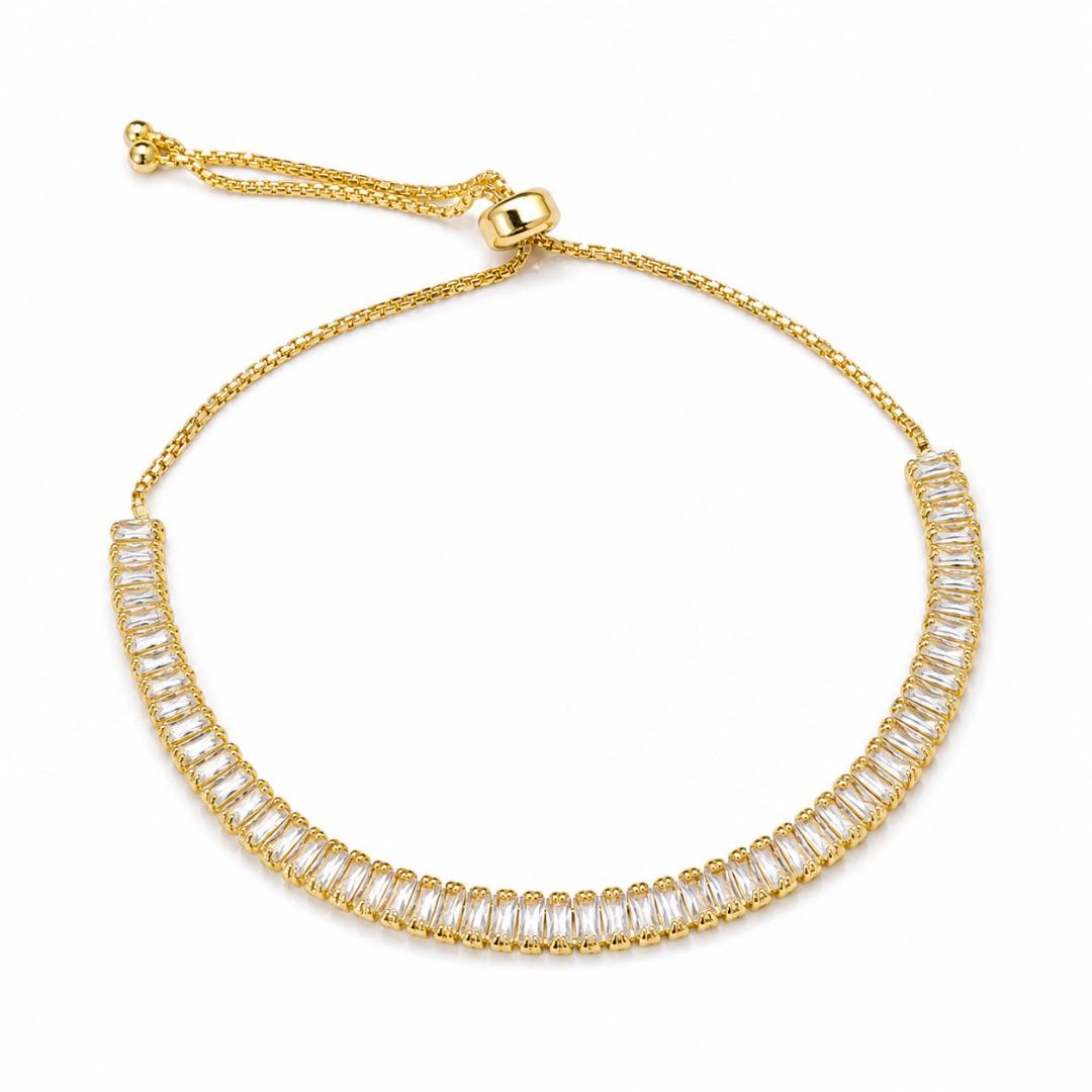 PULSEIRA ZIRCÔNIAS BAGUETES